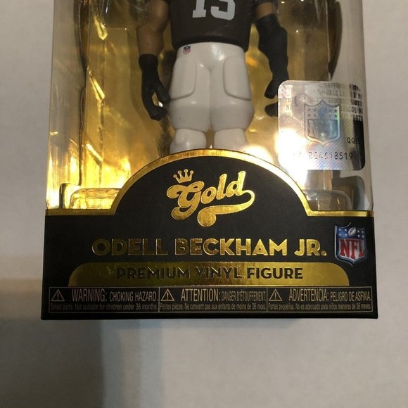 FUNKO GOLD NFL Browns Odell Beckham Jr (Home Uniform) 5" Vinyl Licensed NFLPA - Picture 3 of 5